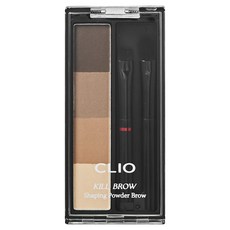 클리오 킬 브로우 쉐이핑 파우더 브로우 2.4g, 02 애쉬 쿨 브라운, 1개
