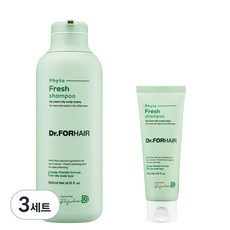 닥터포헤어 피토프레시 지성샴푸 500ml + 샴푸 70ml 세트, 3세트