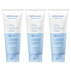 미샤 수퍼 아쿠아 울트라 히알론 클렌징 폼, 200ml, 3개