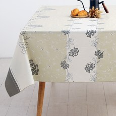 Casa Bella 美麗家居 北歐風防水桌巾, 140 x 200cm, 米褐亞維儂, 1個