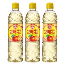 오뚜기 2배 사과식초, 900ml, 3개