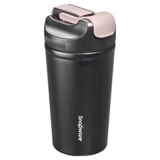 Corelle Brands 康寧餐具 Snapware 陶瓷不鏽鋼真空保溫隨手杯, 黑色, 500ml, 1瓶