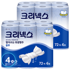 Kleenex 舒潔 乾濕兩用抹布 藍色, 72張, 12捲