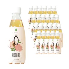 넛츠그린 제로 스파클링 복숭아 블랙티, 350ml, 24개