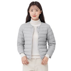 CARET 女款輕量羽絨夾克, 灰色, M