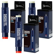 DASHU 男士專用雙倍鍾情潤色護唇膏, 草莓味+無味, 3支