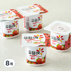 요플레 오리지널 딸기, 85g, 4개입, 2개 85g, 8개