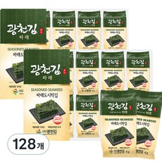 광천김 파래 도시락김, 4g, 128개