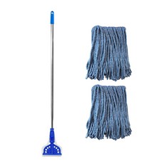 월드크린 스텐 마포대 + 청사 걸레 350g 2p, 1세트, 혼합색상 1세트