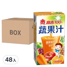 義美 寶吉 蔬果汁 蘋果柳橙, 125ml, 48入