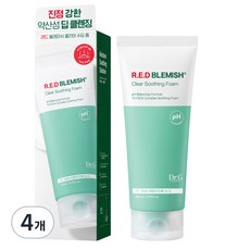 닥터지 약산성 레드 블레미쉬 클리어 수딩 폼, 200ml, 4개 4개, 200ml