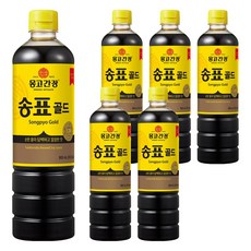 송표 골드 몽고간장, 900ml, 6개
