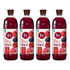 청정원 홍초 복분자, 1.5L, 4개