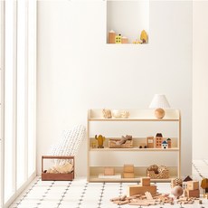 Sornia 幼兒用Mellow DIY開放式雙層教具櫃, 象牙白