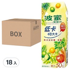 波蜜 低卡果菜汁, 250ml, 18入