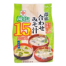 Masuya Miso 升屋 15食入綜合即食減鹽味噌湯，含3種配料, 300g, 1袋
