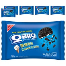 오레오 분쇄쿠키, 250g, 6개 6개, 250g