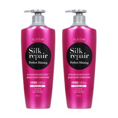 엘라스틴 실크 리페어 퍼펙트 샤이닝 골드 실크 컨디셔너, 550ml, 2개