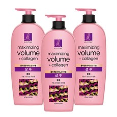 엘라스틴 콜라겐 & 아미노산 17종 볼륨 샴푸, 680ml, 3개