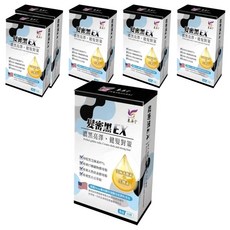 東華堂 髮密黑EX 健髮對策500mgx30顆，6入組，滋養髮根，強韌髮絲，改善毛躁，烏黑亮麗, 30顆, 500mg, 6盒