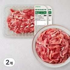 한돈 앞다리살 불고기용 (냉장), 500g, 2개 2개, 500g