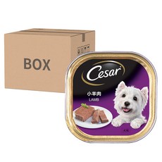 Cesar 西莎 精緻餐盒 小羊肉 口味, 24罐 Set, 優質鮮肉製成, 均衡營養, 低熱量配方, 100g