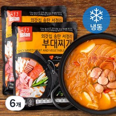 외갓집 송탄 서정리 부대찌개 (냉동), 1kg, 6개