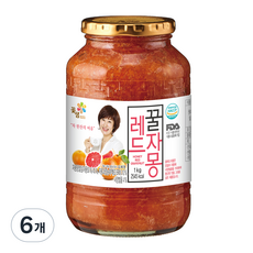 꽃샘식품 꿀레드자몽차, 1kg, 6개 1kg, 1개입, 6개