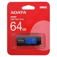 ADATA 威剛 隨身碟 UV320 藍色, 64GB, 1個