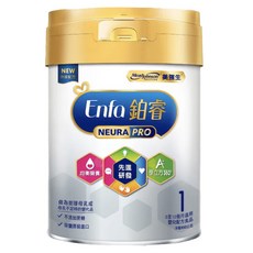 Mead Johnson 美強生 鉑睿1號嬰兒配方, 0至12個月適用, 850克, 荷蘭原裝進口, 不添加蔗糖, 850g, 0-12個月, 1罐