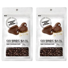 큐원 다크 컴파운드 칩스, 120g, 2개 2개, 120g