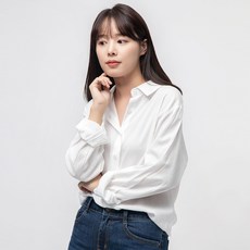 CARET 女款寬鬆襯衫, 均碼, 白色