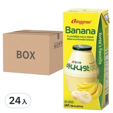 Binggrae 香蕉牛奶 200ml*24入 韓國原裝進口 香甜滑順