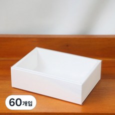 슬리브 박스 직사각, 화이트, 60개 화이트, 60개입