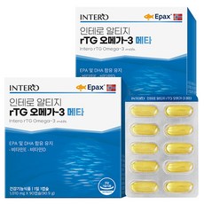 인테로 알티지 rTG 오메가 3 메타 90.9g, 90정, 2개