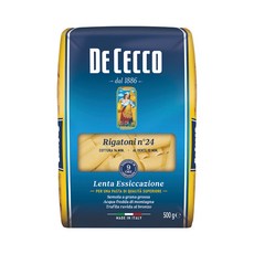 DE CECCO 得科 水管麵 NO.24，採用高品質杜蘭小麥粉製成, 500g, 1包