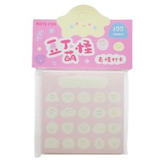 德德小品集 便籤紙 表情打卡 100張, 3本