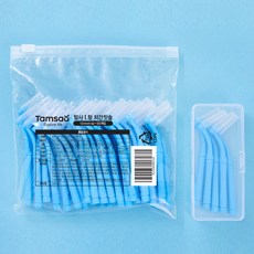Tamsaa L型牙間刷(附便攜盒)不銹鋼, 1mm, 50入, 1組
