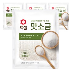 백설 맛소금, 250g, 4개