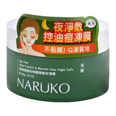 NARUKO 牛爾 台灣公司貨 茶樹痘痘粉刺調理晚安凍膜, 80g, 1罐