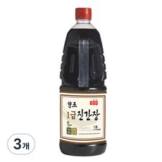 신앙촌 양조 1급 진간장, 1.8L, 3개