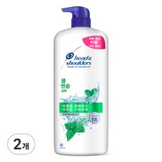 헤드앤숄더 쿨 멘솔 샴푸 대용량, 1.2L, 2개 1200ml, 2개