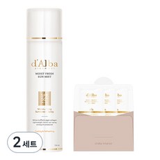 달바 모이스트 프레쉬 선 미스트 SPF50+ PA++++ 150ml + 화이트 트러플 리턴 오일 크림 클렌저 3ml x 3p 세트, 2세트