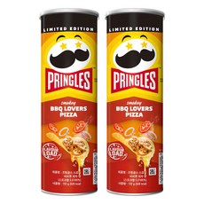 프링글스 감자스낵 스모키 바비큐 피자맛, 102g, 2개