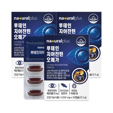 내츄럴플러스 루테인 지아잔틴 오메가 31.5g, 30정, 3개