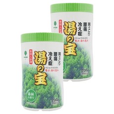 Novopin 湯之寶入浴劑 藥用浴鹽 森林香 700g - 緩解血液循環不良、腰痛和肩膀僵硬, 2罐