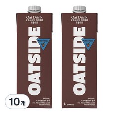 오트사이드 귀리음료 초콜릿맛, 1L, 10개