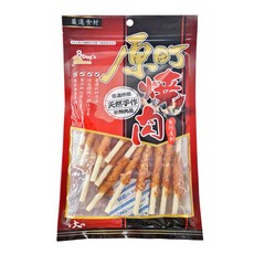 原町 狗零食 牛皮骨捲肉 (小), 低溫烘焙 營養不流失, 低脂肪, 無添加防腐劑, 新鮮雞肉 牛皮骨, 台灣產, 110g, 1包