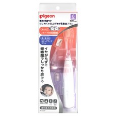 pigeon 貝親 寶寶專用電動牙刷 附刷頭, #4902508002066, 粉色, 1組