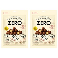 롯데제로 크런치 초코볼, 140g, 2개